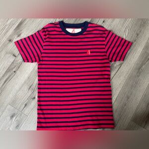 4 Hunnid red and blue striped men’s shirt‎ Size Medium